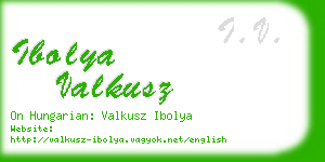 ibolya valkusz business card